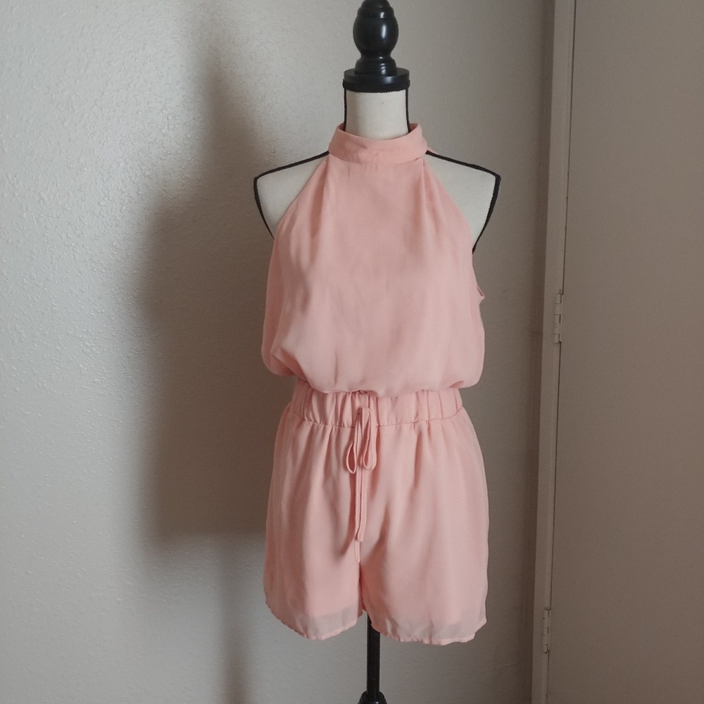 Peach Romper NWOT